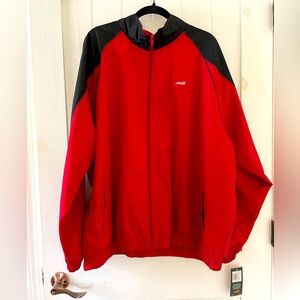 New with Tag Men’s Red Black Avia Windbreaker Light Jacket Coat size XXL